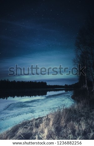 Night at river