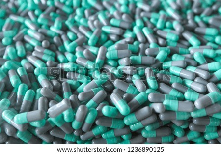 Group  of medicine capsules 