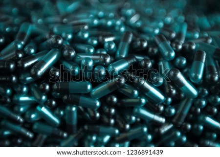 Group  of medicine capsules 