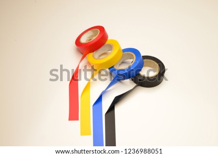 insulating tape on a white background