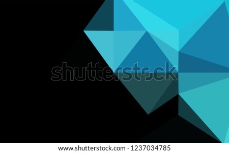 Light BLUE vector polygon abstract layout. A completely new color illustration in a vague style. A new texture for your design.