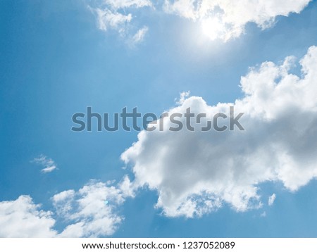 Sunlight and Cloudy sky