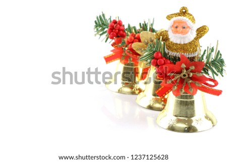 Merry christmas and happy new year Santa Claus on white background.