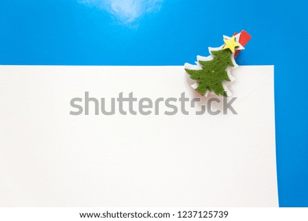 Christmas frame with Christmas ornaments and decorations.White.Sky.