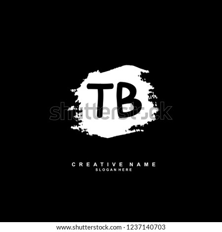T B TB Initial logo template vector. Letter logo concept