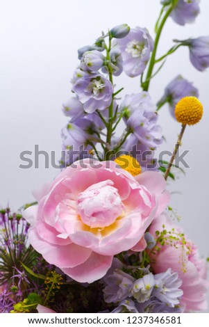 Bridal bouquet flowers background
