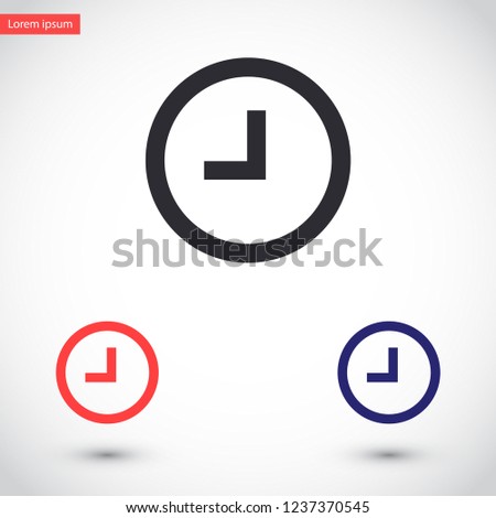 clock vector icon 10 eps