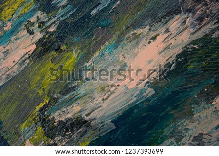 oil paint abstract texture background on canvas colorful degrade colors art brush stroke textured fall colors grey navy blue pink green and yellow 