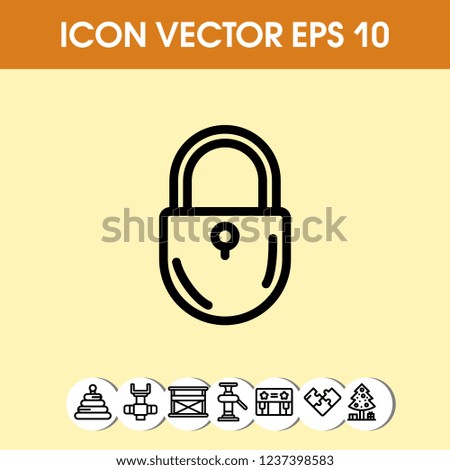lockpad icon vector