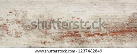 rustic expire brick wall, in poster size Royalty-Free Stock Photo #1237462849