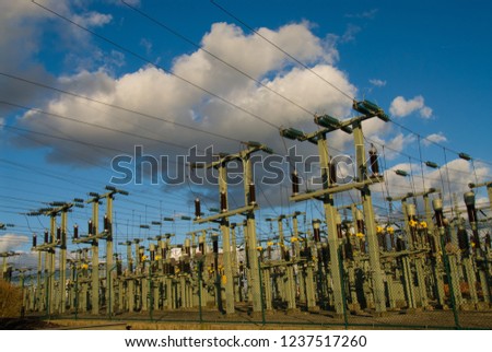 Electricity, power, mast, Arbed, Luxemburg, 