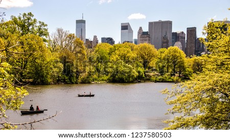 Nice view of Central Park in a sunny day, in New York