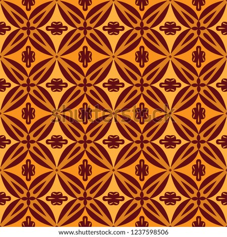 Orange royal pattern. The Seamless vector background