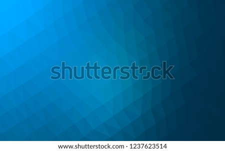 Light BLUE vector abstract polygonal layout. Glitter abstract illustration with an elegant design. A completely new template for your business design.