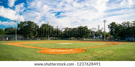 Empty Baseball Field 