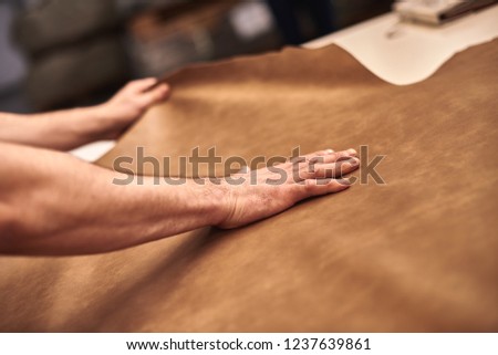 production of leather furniture