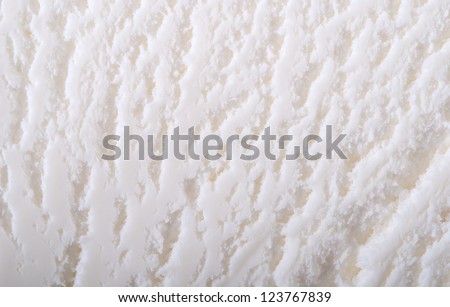 Texture of Ice Cream .