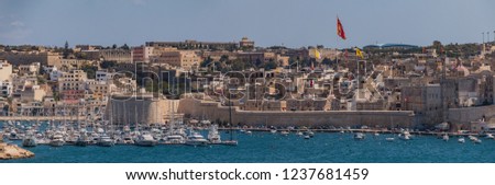 A picture of the coastal areas of Kalkara & Birgu, in Valletta (Malta).
