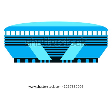 Isolated soccer stadium icon. Vector illustration design