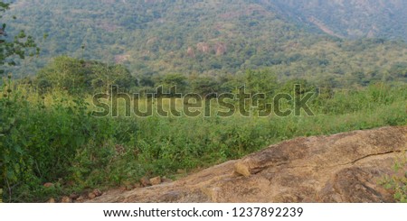 Beautiful landscape view of the hills mountains nature background