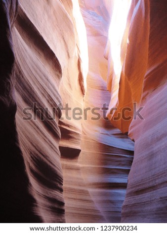 Upper Antelope Canyon. Antelope Canyon is a wonderful slot canyon on Navajo land east of Page, Arizona, USA. 