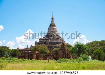 Shwesandaw pagoda in Bagan, Myanmar