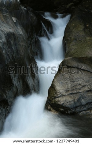 Landscape photography of the waterfall in north of Thailand.