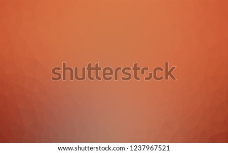Light Orange vector polygonal pattern. Colorful illustration in abstract style with gradient. A completely new design for your business.