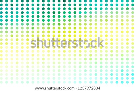 Light Green, Yellow vector texture with disks. Abstract illustration with colored bubbles in nature style. Pattern for ads, booklets.
