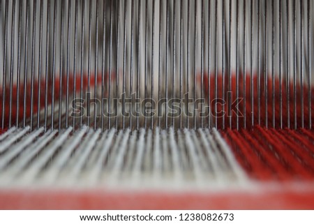 Stripe Textiles. Textile-Felt-Wool. Textile Waving. Small Textile Industry in Germany. Abstract Background. Royalty-Free Stock Photo #1238082673