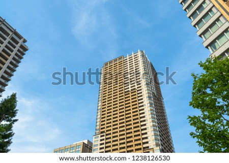 High-rise residential group in Tokyo city