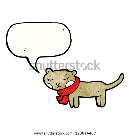 cartoon talking cat