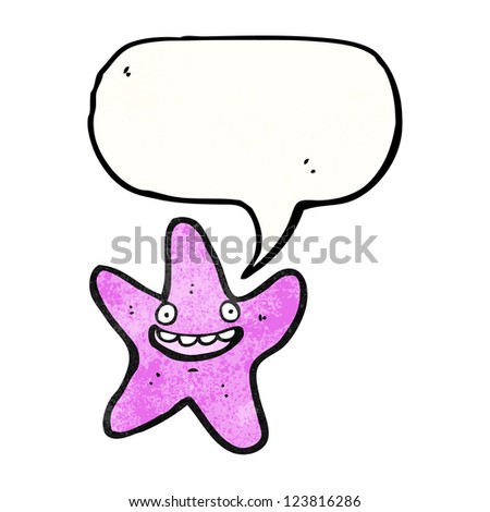 cartoon talking starfish