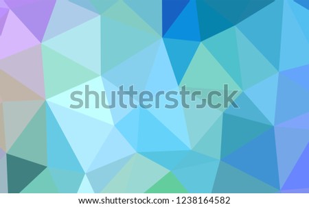 Light Pink, Blue vector polygonal background. A completely new color illustration in a polygonal style. Polygonal design for your web site.