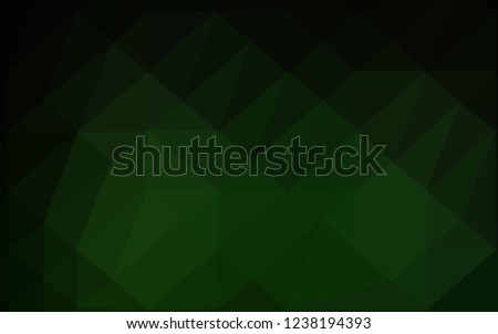 Dark Green vector abstract mosaic pattern. A vague abstract illustration with gradient. Textured pattern for background.