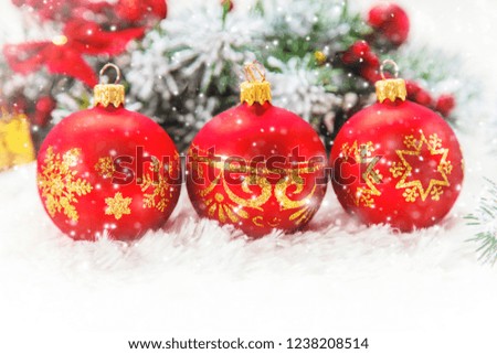 Christmas background. happy New Year. Selective focus Holiday