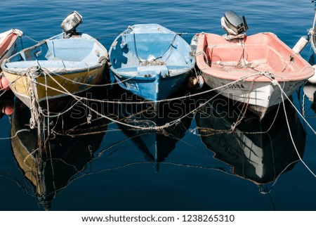 Boats on the sea