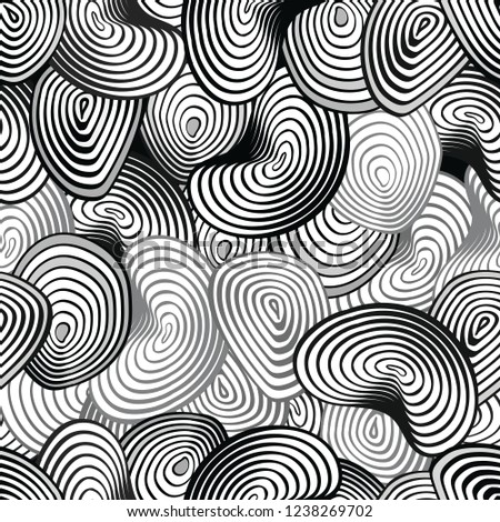 Black and white pattern with abstract waves. Can be used for desktop wallpaper or poster,for pattern fills, surface textures, web page backgrounds, textile and more