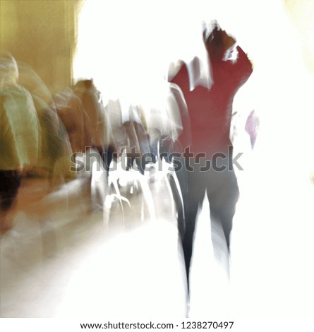 ghosts of tourists in the Alhambra, Generalife, Nasrid palaces, Granada, Spain, artistic  photographic sweep,sensation of movement, blurred people, impressionist photography, abstract, atmosphere, 
