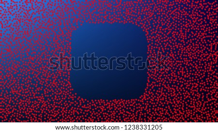 Colours of American Flag. USA Independence Day.  . Abstract Background with Many Random Falling Stars Confetti on Blue Background. 