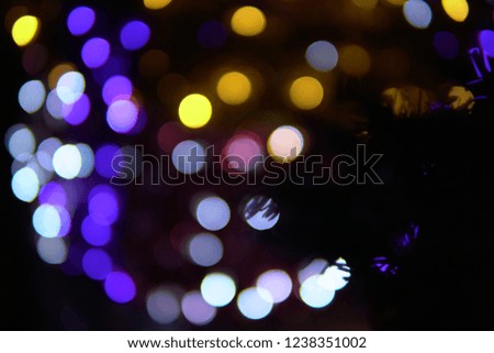 new year Christmas lights Bokeh holiday winter