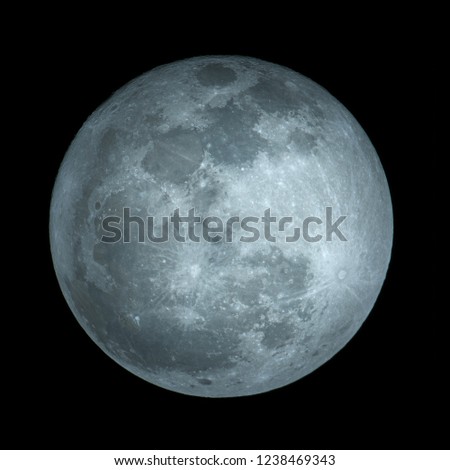 A photo of full moon isolate on black background - Nov 23, 2018