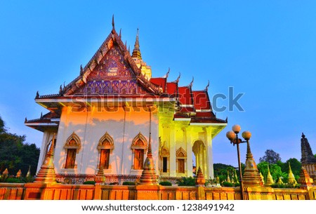 Buddhist Church in Klaeng district, Rayong province, Thailand 
