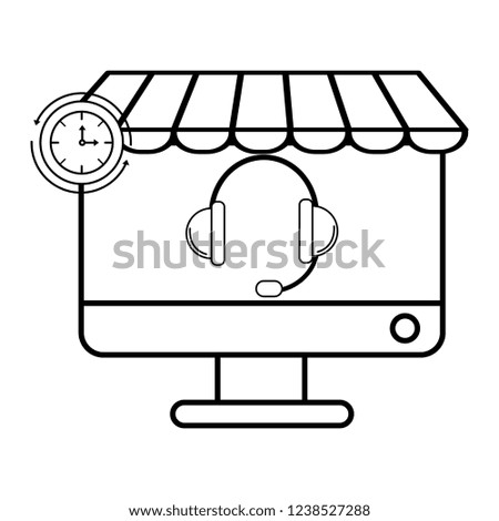 ecommerce online shopping cartoon