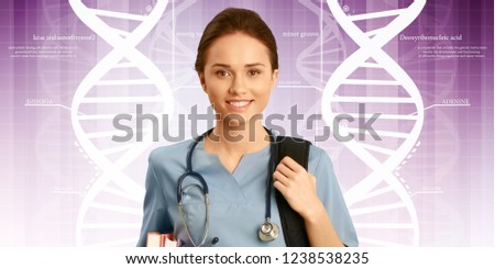 Nursing woman student