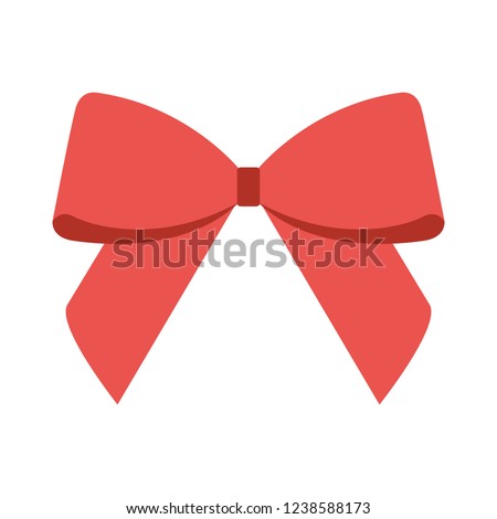 bow decoration on white background