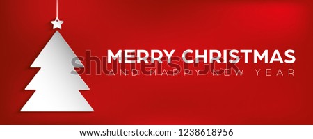 Merry Christmas wishes card template design