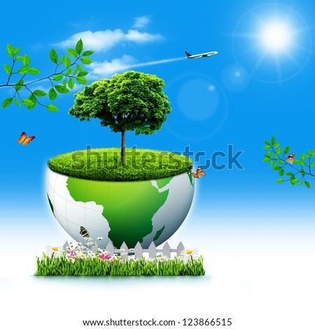 Save the Earth. Abstract Eco backgrounds for your design