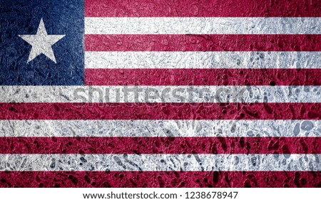 Abstract flag of Liberia