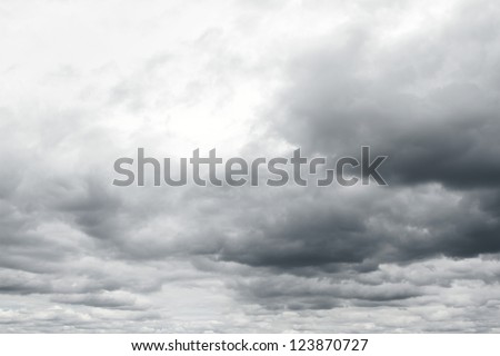Ominous storm clouds. Royalty-Free Stock Photo #123870727